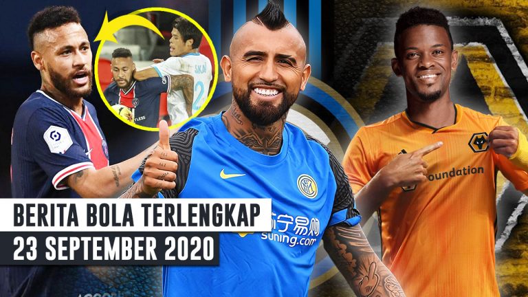 Berita Bola 23 September 2020: Resmi Vidal Ke Inter – Nelson Semedo ke Wolves – Neymar TERNYATA Rasis Juga