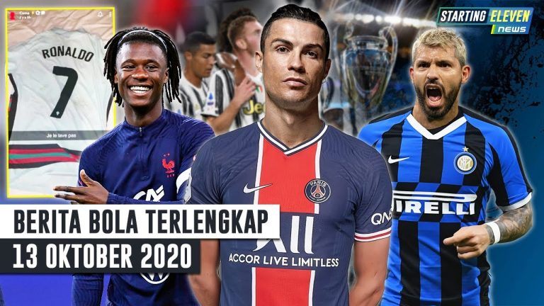 Berita Bola 13 Oktober 2020 : Kun Aguero ke Inter Milan – Jika Juve Juara UCL, CR7 ke PSG – Reaksi Camavinga Dapatkan Jersey CR7
