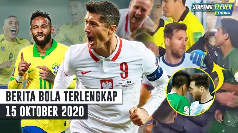 Berita Bola 15 Oktober 2020: Lewa 2 Gol 1 Asis Dalam 12 Menit – Messi GELUT Dengan Skuad Bolivia – Neymar Lewati Jumlah Gol Ronaldo