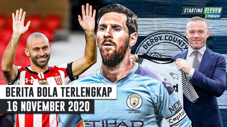 Berita Bola 16 November 2020 : Mascherano Pensiun – Messi Minta 2 Syarat Ini Untuk Gabung Man City – Rooney Jadi Pelatih Derby