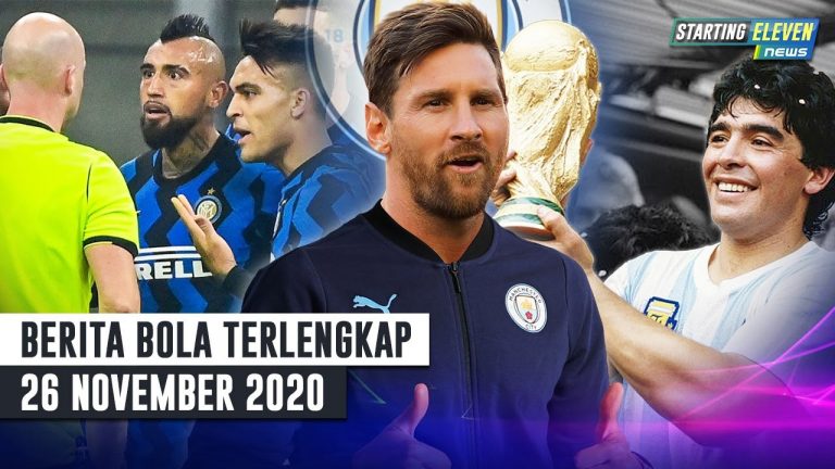 Berita Bola 26 November 2020: R.I.P Diego Maradona – Vidal TANTANG Wasit Berkelahi – Rencana Man City Kontrak Messi 10 Tahun