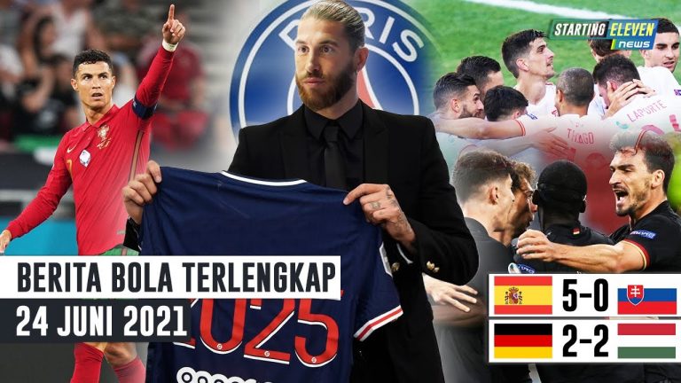 CR7 Samai Rekor Ali Daei - Ramos Terima Tawaran PSG - Spanyol Menggila, Jerman Lolos Dramatis