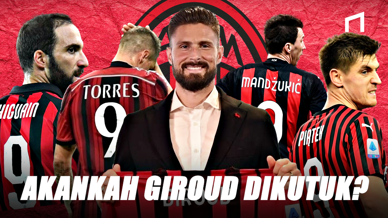 Pakai Nomor 9, Olivier Giroud Menantang Maut di AC Milan