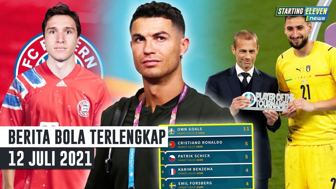 Donnarumma Terbaik, Italia Juara Euro 2020 - Ronaldo Topskor Euro - Chiesa Dilirik Bayern Munchen