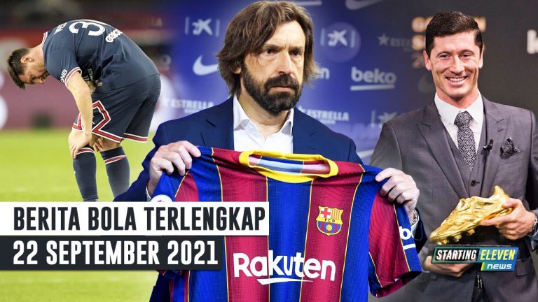 Lewa Raih Sepatu Emas Eropa - Messi CEDERA, Absen Bela PSG - Pirlo Gantikan Koeman di Barcelona