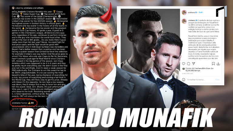 Soal Ballon d'Or, Mengapa Ronaldo Dicap Munafik Oleh Warganet