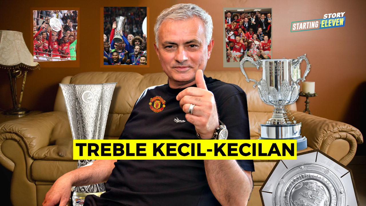 Ketika Jose Mourinho Persembahkan Treble Mini Buat Manchester United