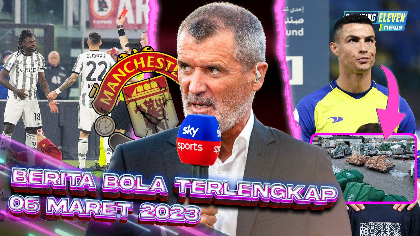 MU DIBANTAI, Roy Keane: Sampah! - CR7 Bantu Korban Gempa - 40 Detik Masuk, Kean Dikartu Merah
