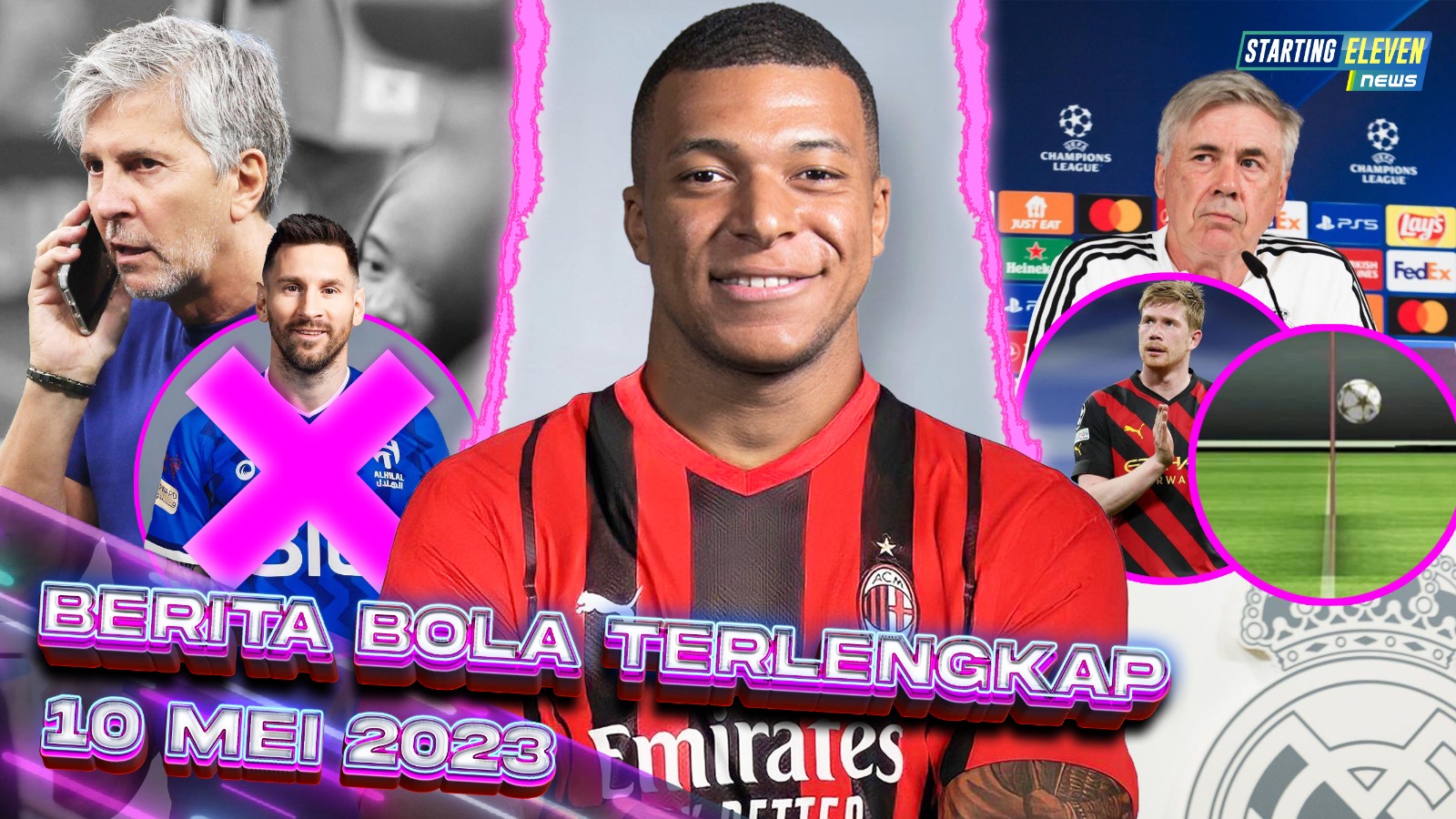 HOAX Messi Gabung Klub Saudi - Gol De Bruyne TIDAK SAH? - Mbappe Diajak Gabung Milan