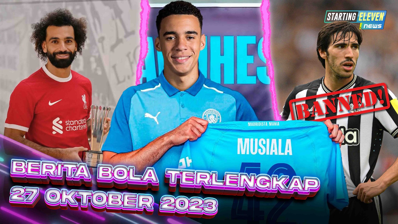 Tonali DIHUKUM 10 Bulan - Jamal Musiala MERAPAT ke Man City - Salah CIPTAKAN REKOR!