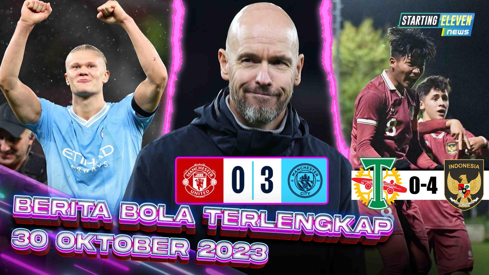 MU DILIBAS City, Ten Hag Malah Puas - Haaland BIKIN REKOR - NGERINYA Timnas U-17