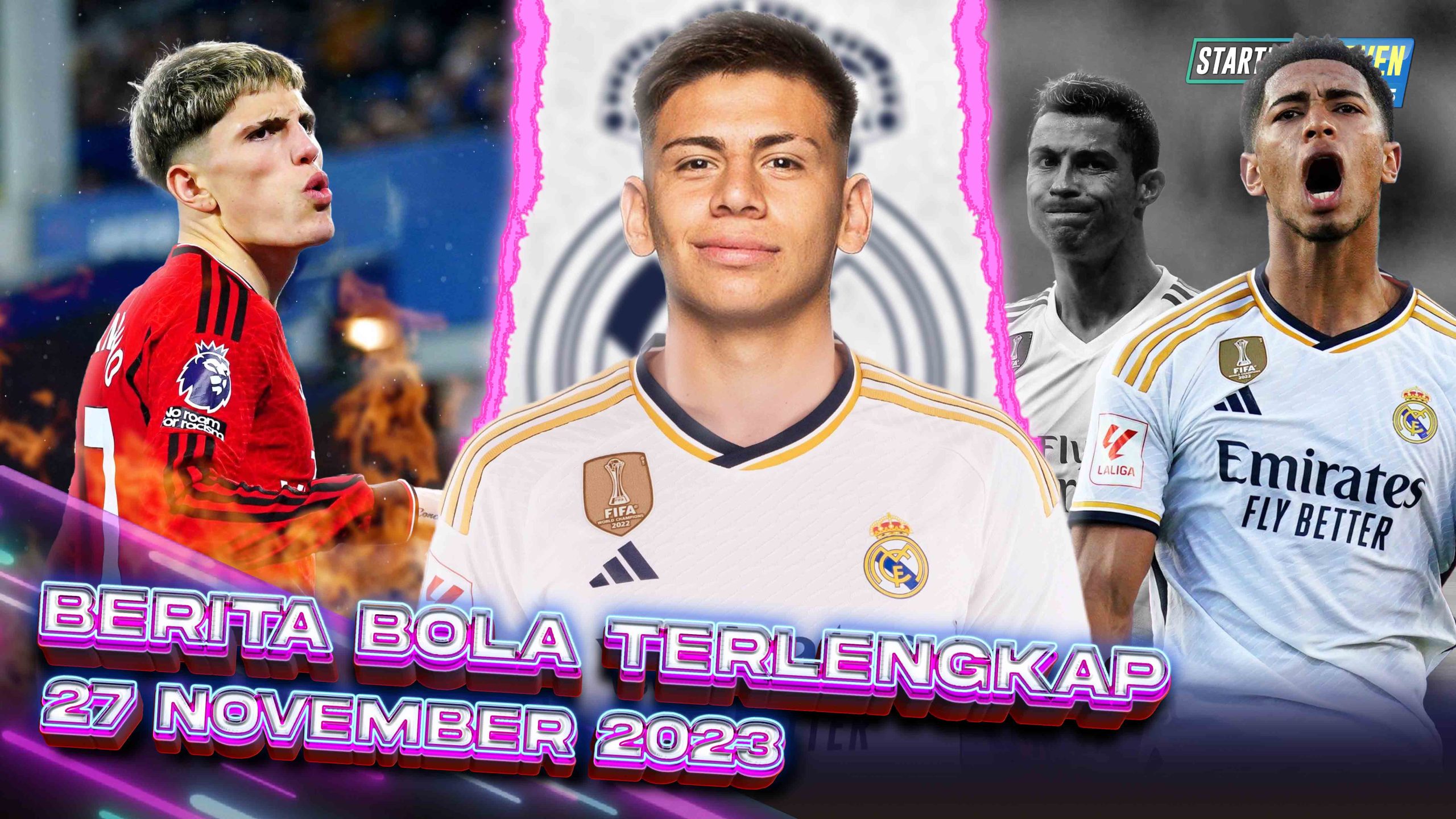 Garnacho ON FIRE - Bellingham PECAHKAN REKOR GOL Ronaldo - Real Madrid Rekrut Echeverri