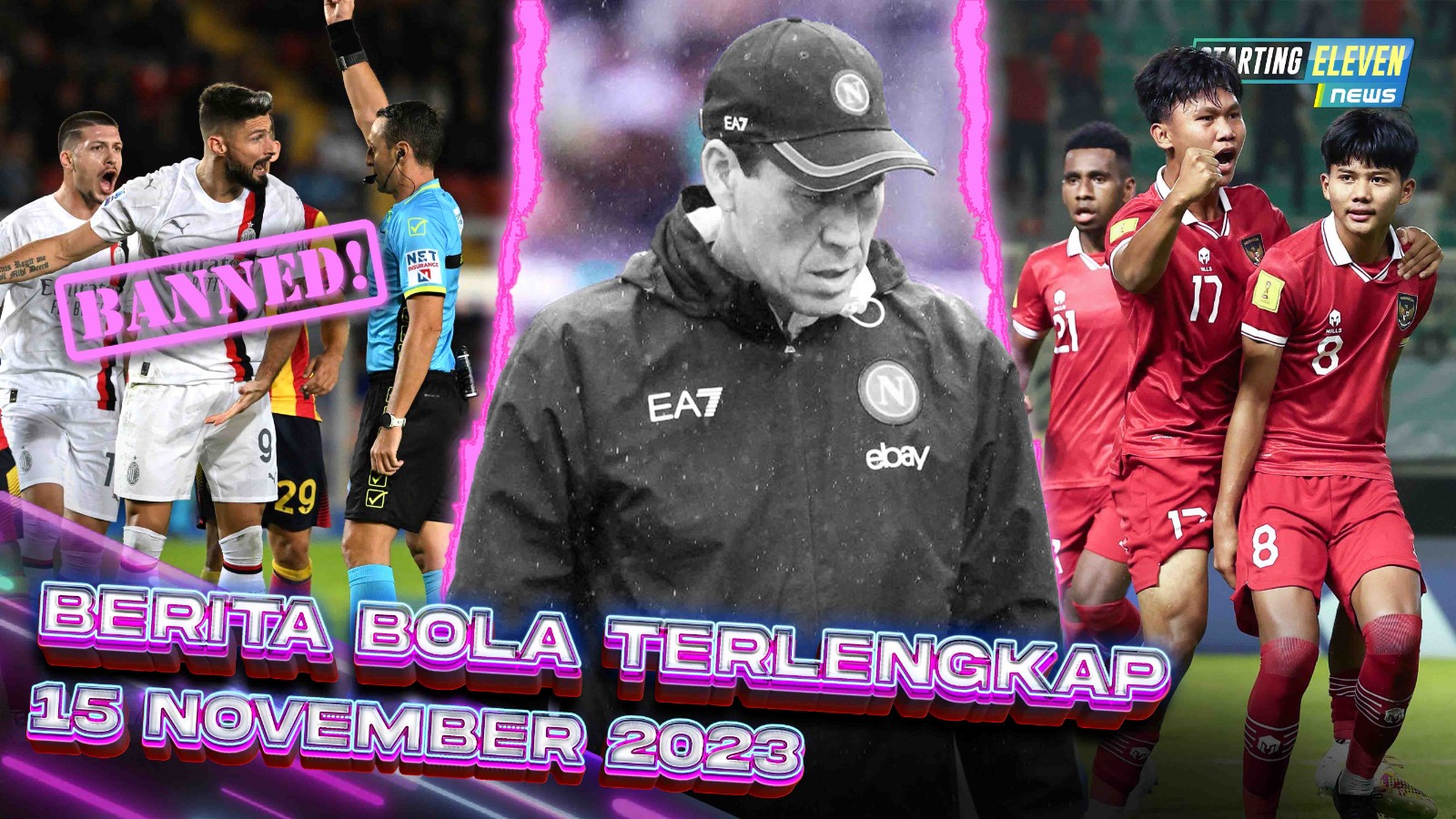 Napoli PECAT Rudi Garcia - HINA Wasit, Giroud DISKORS! - Indonesia Lolos ke 16 Besar, Jika...