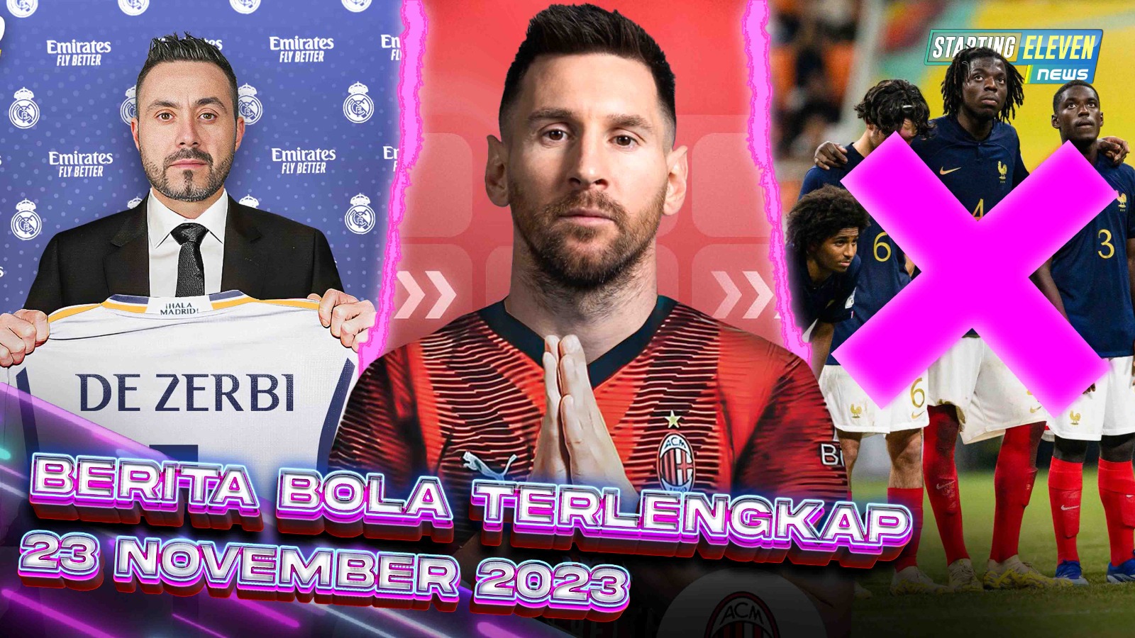 De Zerbi Gantikan Ancelotti - Milan MAU REKRUT Messi - Timnas Prancis U17 Didiskualifikasi?
