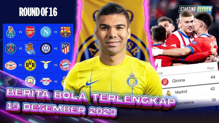 Hasil Drawing UCL - Casemiro Digaet Klub Arab Saudi - Girona KUDETA Real Madrid