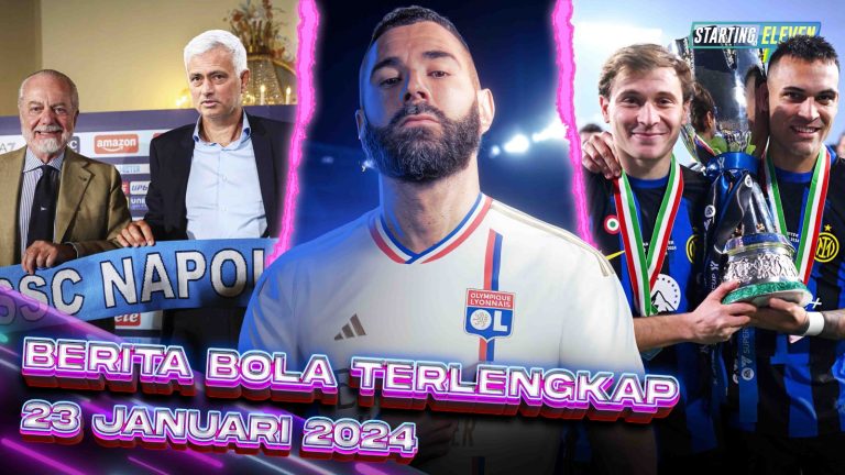 Mourinho LATIH Napoli - Lyon Pulangkan Benzema - Inter JUARA Piala Super Italia