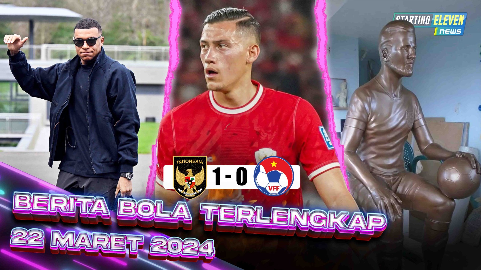 Jay GACOR, Indonesia Libas Vietnam - Mbappe Lewati LEVEL Henry - Patung Aneh Harry Kane