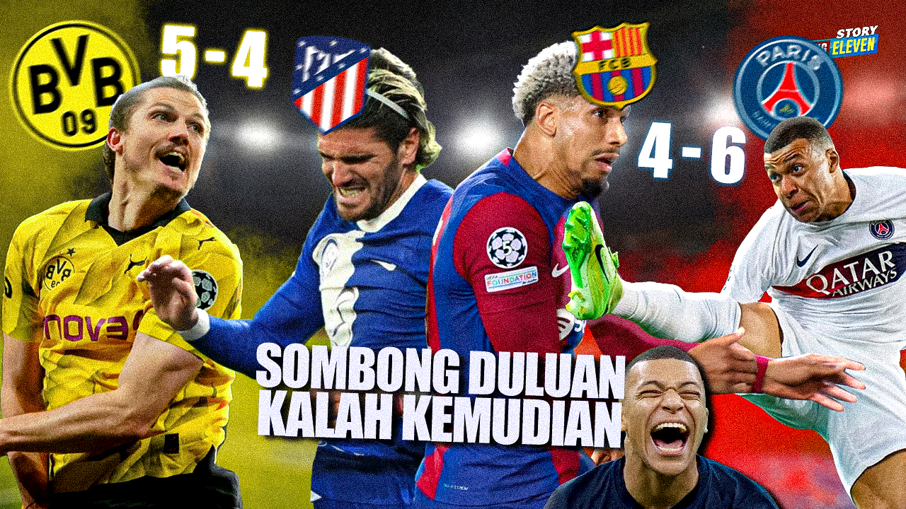 Comeback Fantastis PSG dan Dortmund Bikin Dua Klub Spanyol Nangis