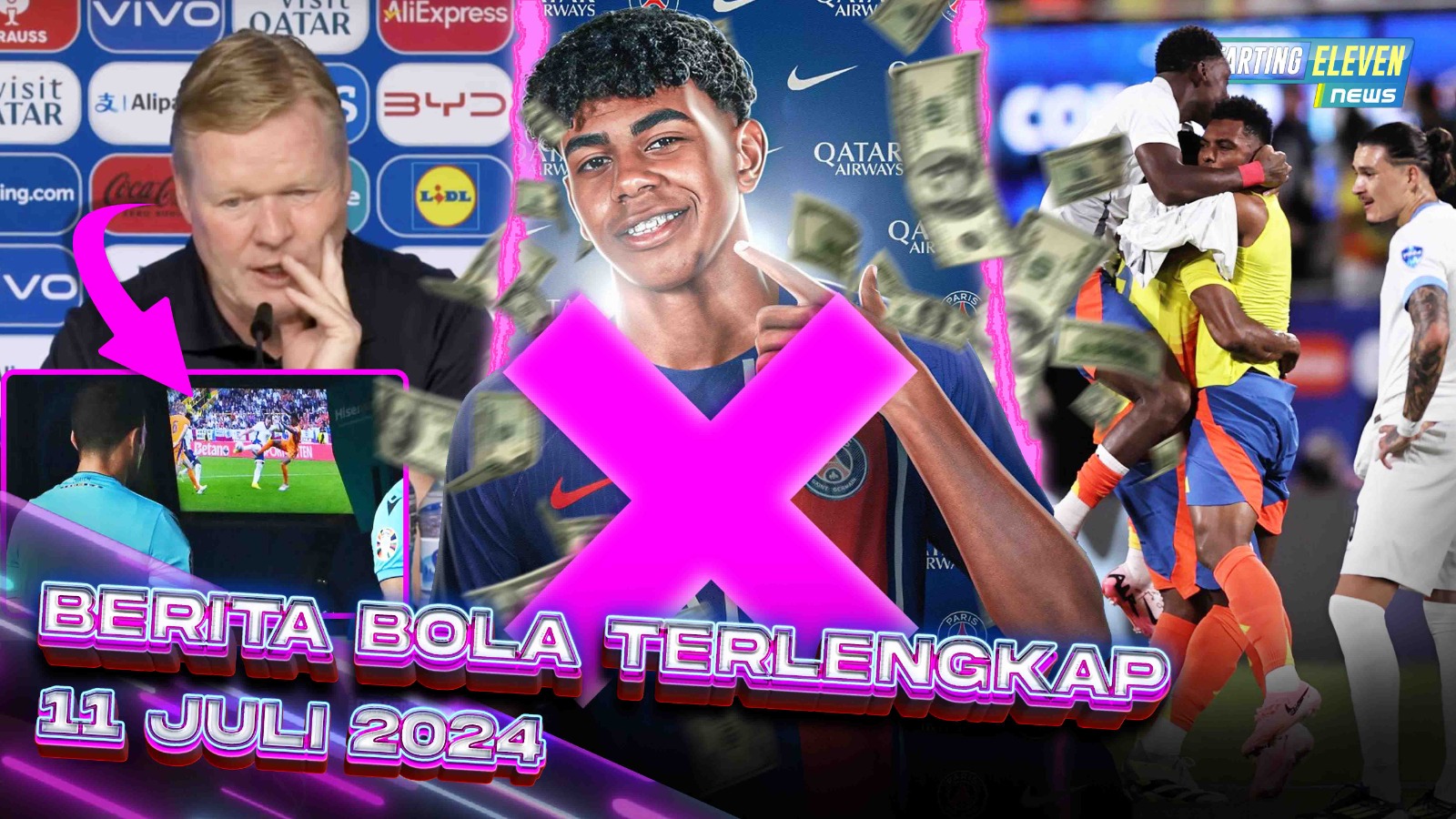 Timnnya KALAH, Koeman Salahkan VAR - Barca TOLAK Rp3,5 T - Kolombia ke Final Copa America