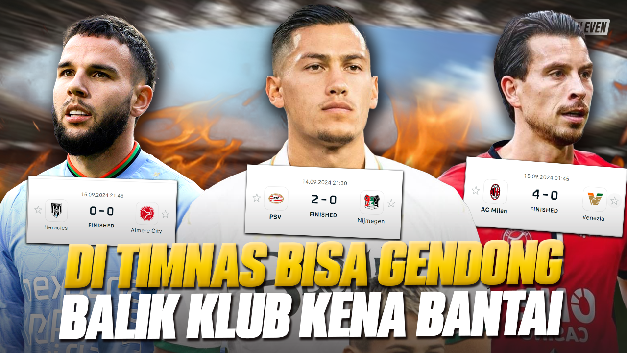 Gagal Menang di Timnas Indonesia, Pemain Ini Juga Gagal Menang di Klubnya
